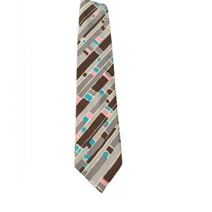 Courtley vintage tie. Multi color bar pattern. Excellent used condition.